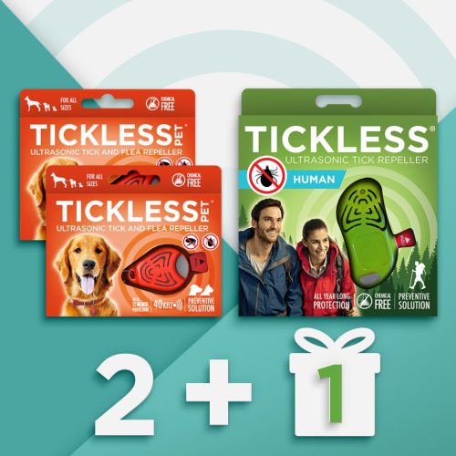 Akciós csomag - 2 Tickless® Pet + 1 Tickless® Human